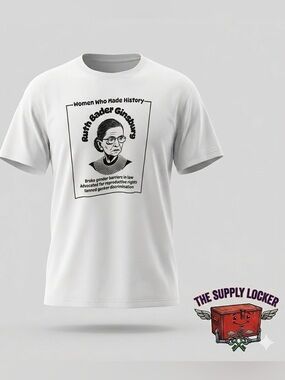 Ruth Bader Ginsburg Women Who Made History Women’s XXL Graphic Tee